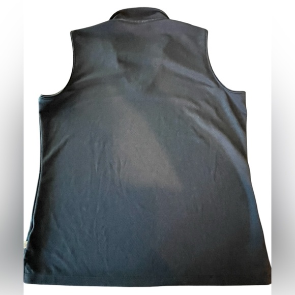 ⛳️Like New LADY HAGEN Women's Lg Sleeveless Navy Top. Subtle diamond pattern - Picture 6 of 7